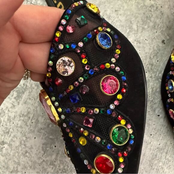 Kat Maconie Faye Crystal Butterfly Pointed Toe Mule 39 - Picture 6 of 7